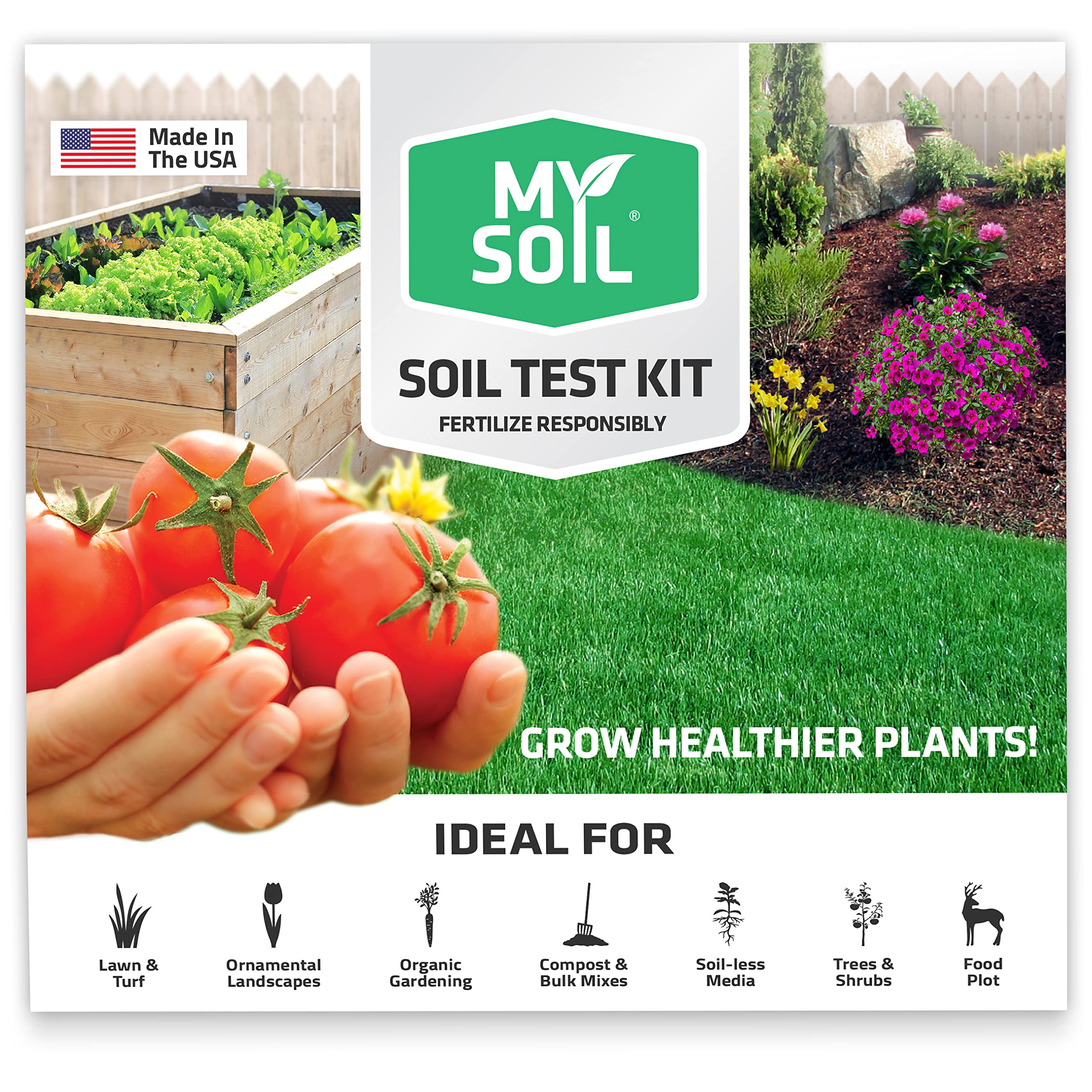 MySoil soil sample sealed in prepaid mailer ready to ship to lab quickly