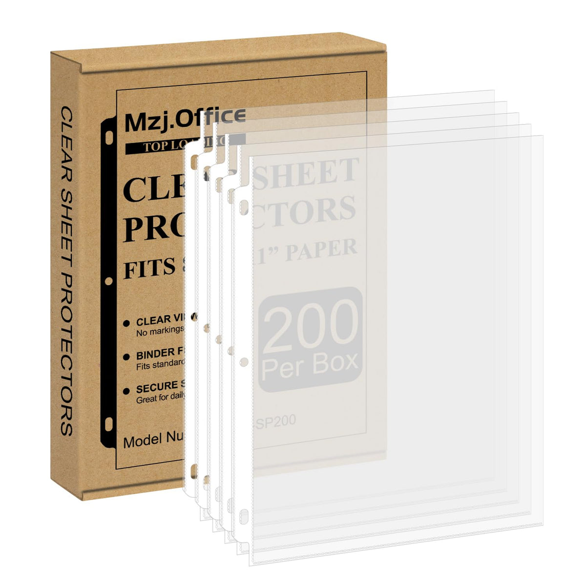 Mzj.Office funda frontal del pack clara mostrando protección profesional