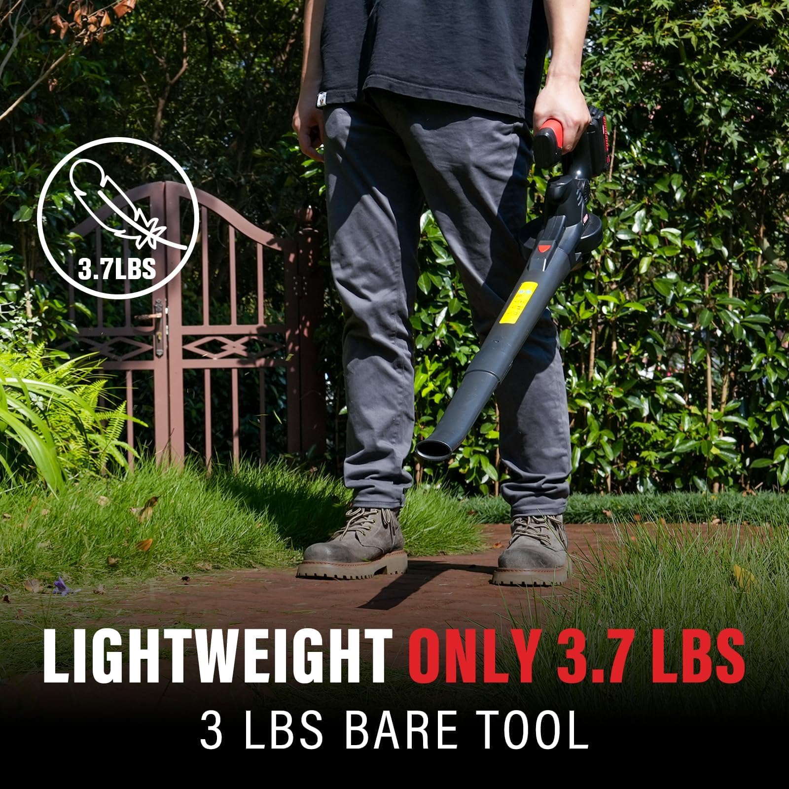 MZK beside a shoe for scale showing compact size and storage convenience