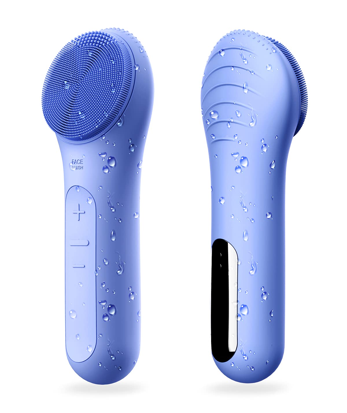 NågraCoola CLIE vista frontal del cepillo mostrando diseño ergonómico y color azul