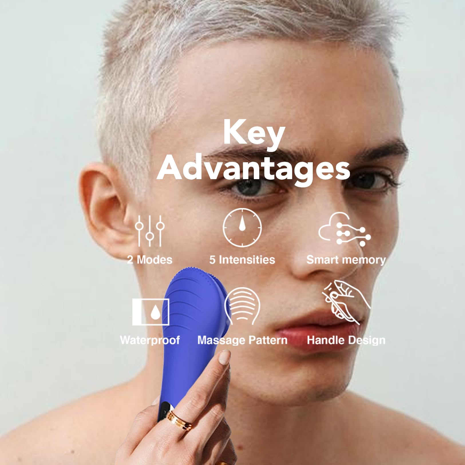 NågraCoola CLIE reverso con relieves para masaje y mejor absorción de serums
