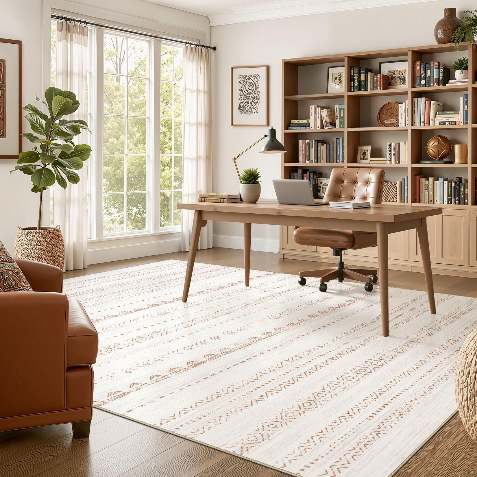 Nakagishi comparación de tamaño 5x7 junto a muebles para escala