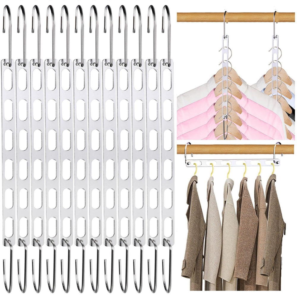 NAKBINX pack frontal mostrando 12 perchas para maximizar espacio