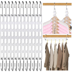 NAKBINX pack frontal mostrando 12 perchas para maximizar espacio