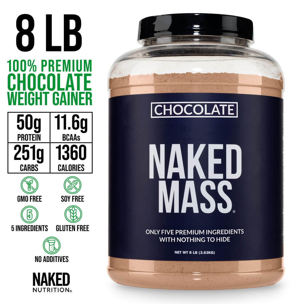 NAKED vaso con batido preparado mostrando energía y recuperación postentreno