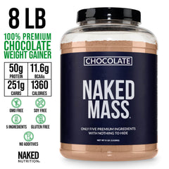 NAKED vaso con batido preparado mostrando energía y recuperación postentreno