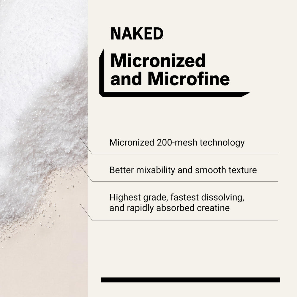 NAKED polvo disolviéndose en agua, mezcla rápida sin grumos