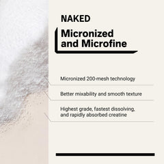 NAKED polvo disolviéndose en agua, mezcla rápida sin grumos