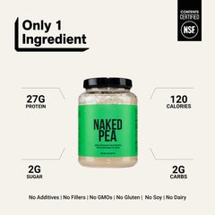 NAKED Pea polvo medido en cuchara listo para añadir a tus recetas