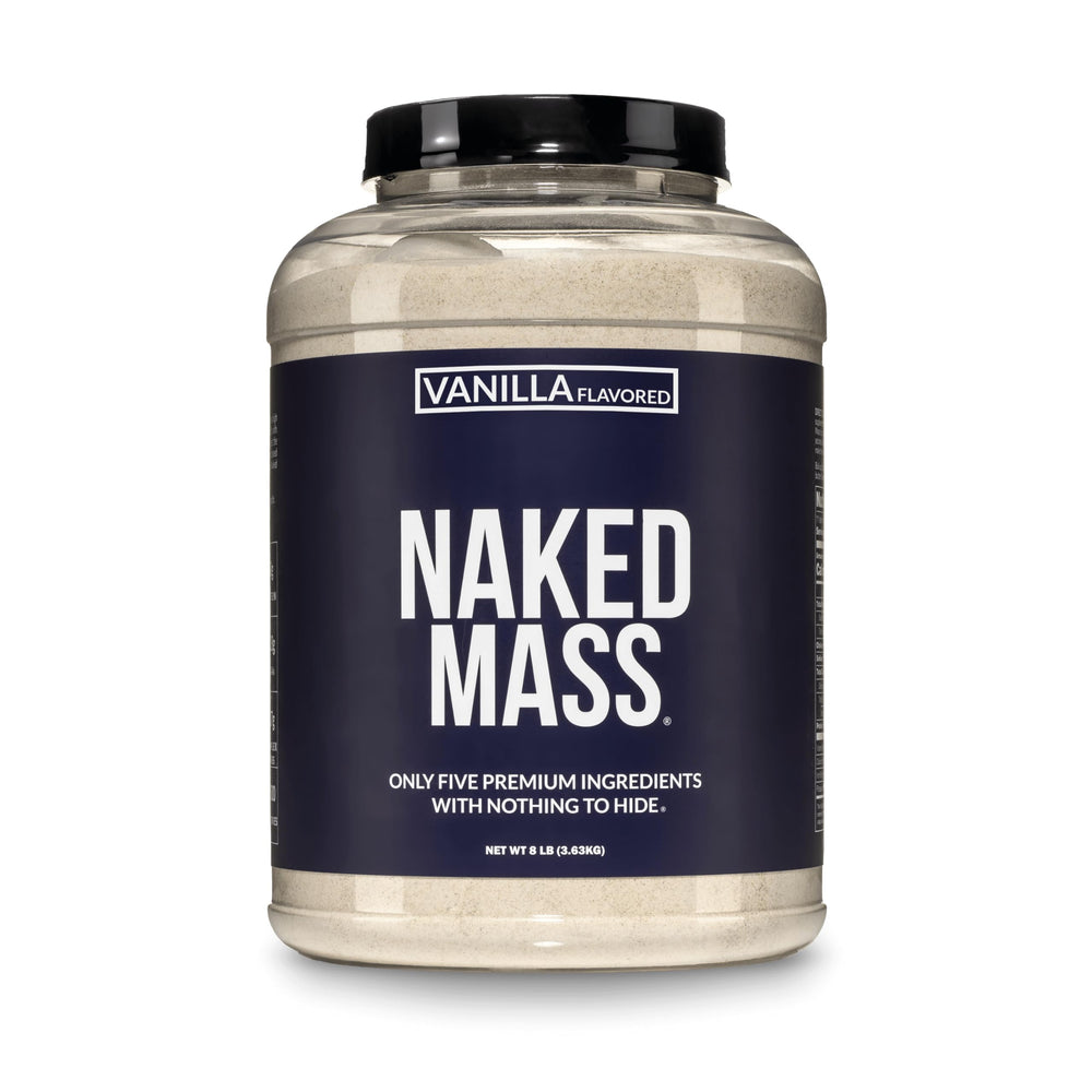 NAKED envase frontal de Vanilla Mass muestra presentación y pureza