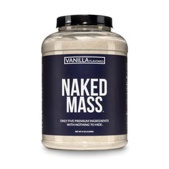 NAKED envase frontal de Vanilla Mass muestra presentación y pureza