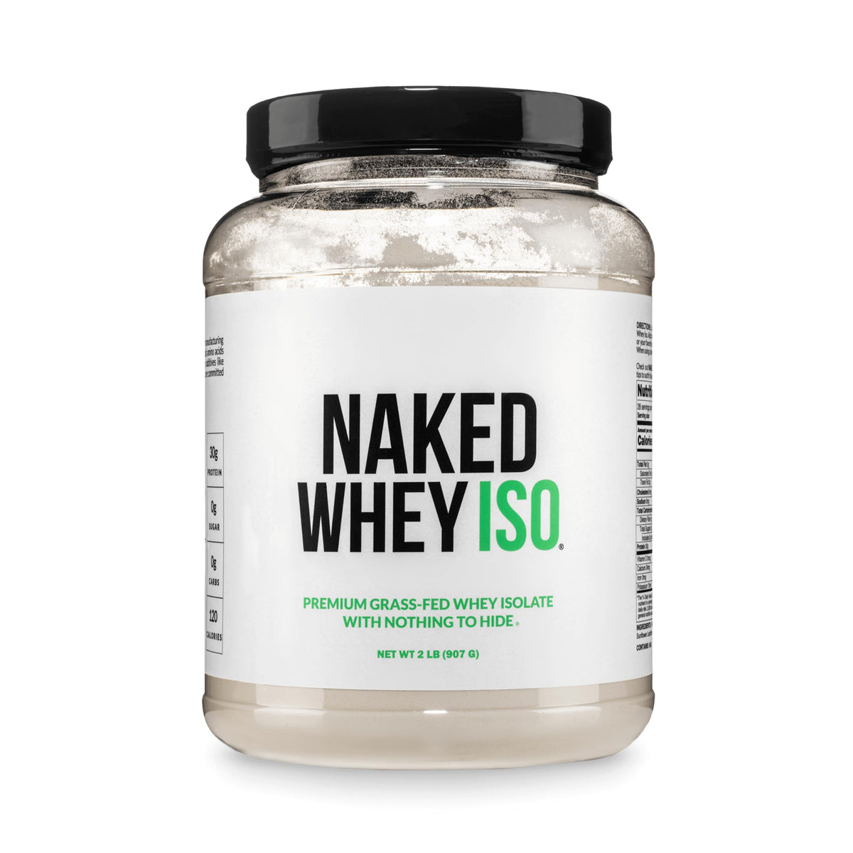 NAKED Whey imagen frontal del envase mostrando etiqueta y porciones