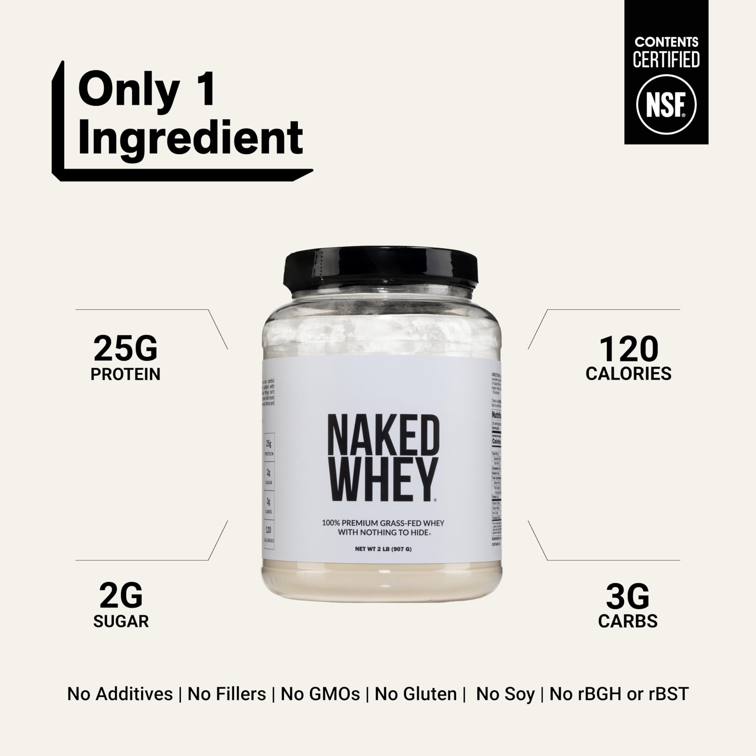 NAKED Whey batido en vaso para recuperación y aporte proteico