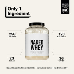 NAKED Whey cucharada medidora con proteína para control de porciones