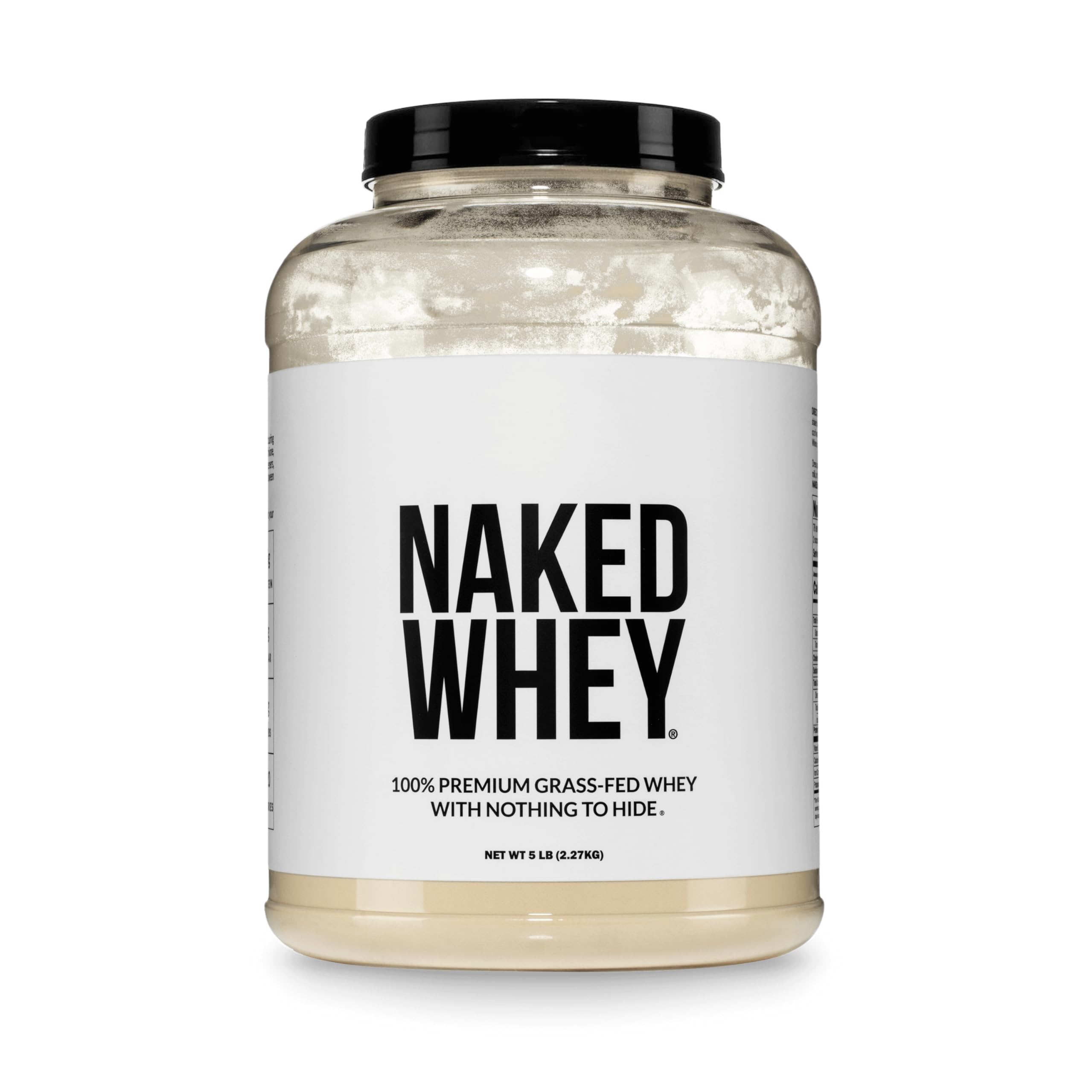 NAKED Whey frente del envase mostrando el diseño y pureza