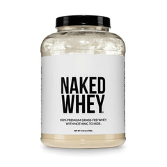 NAKED Whey frente del envase mostrando el diseño y pureza