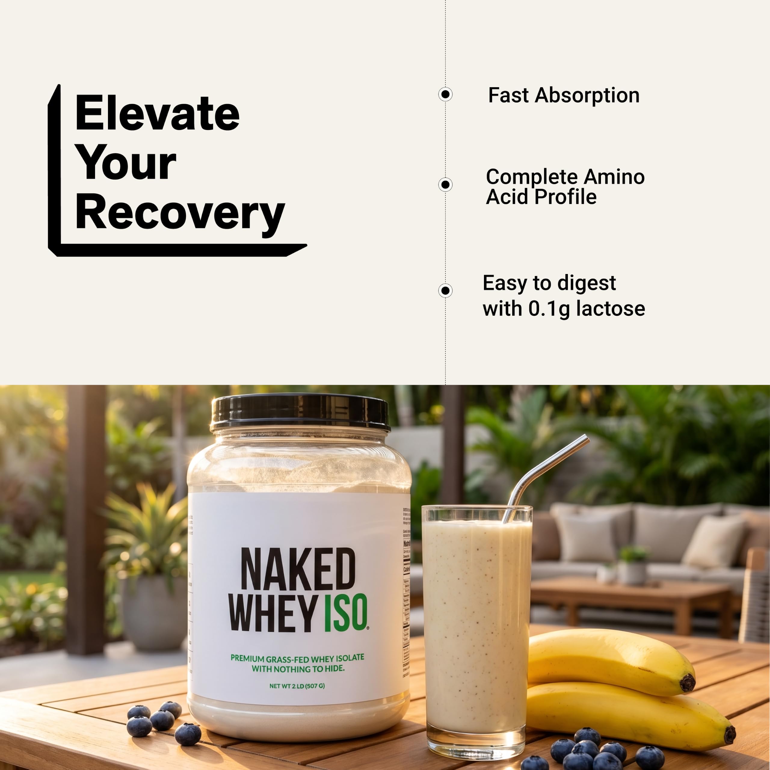 NAKED Whey pancakes proteicos preparados con polvo sin sabor