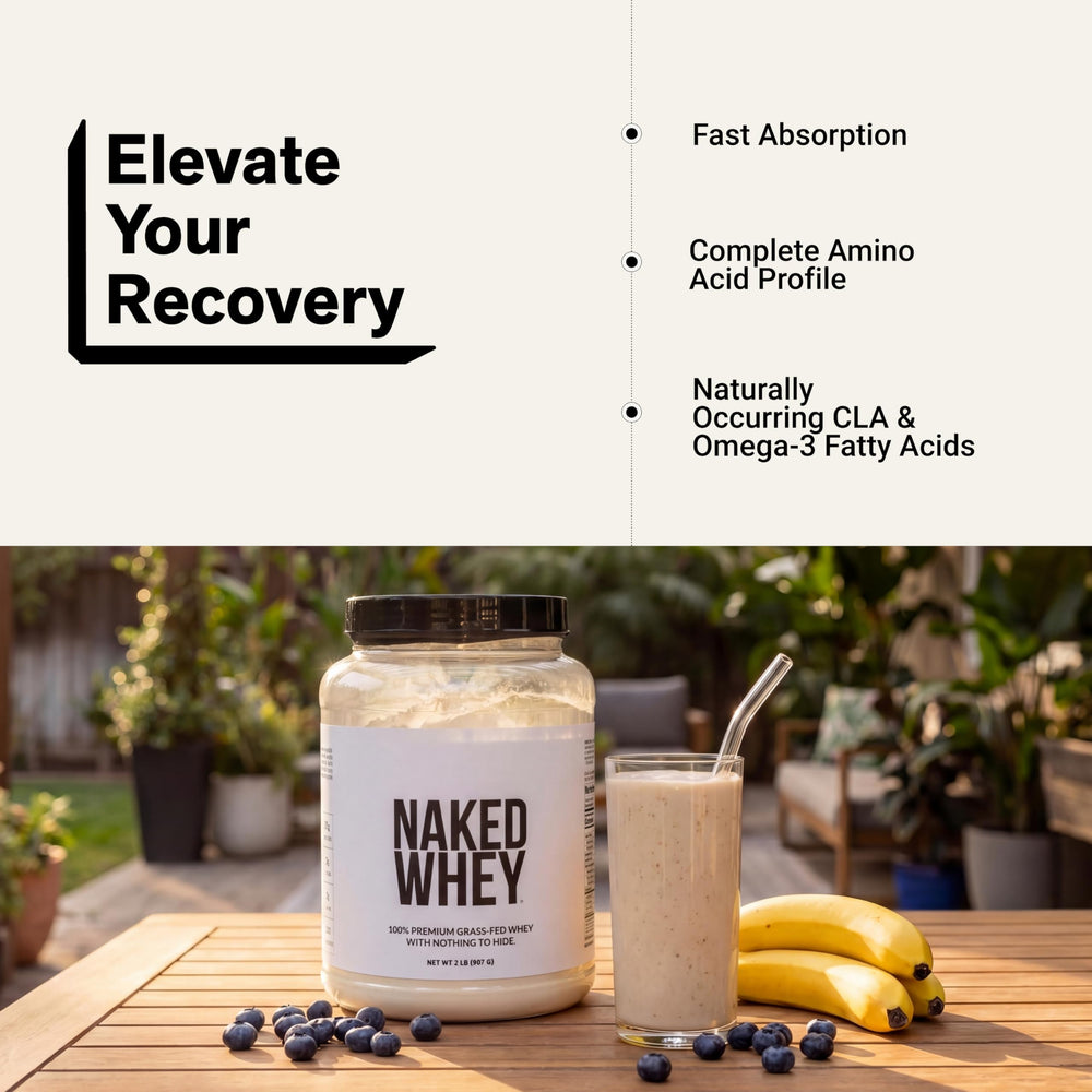 NAKED Whey envase 2lb junto a objeto para comparar tamaño práctico