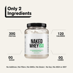 NAKED Whey vaso con batido listo para beber tras mezclar