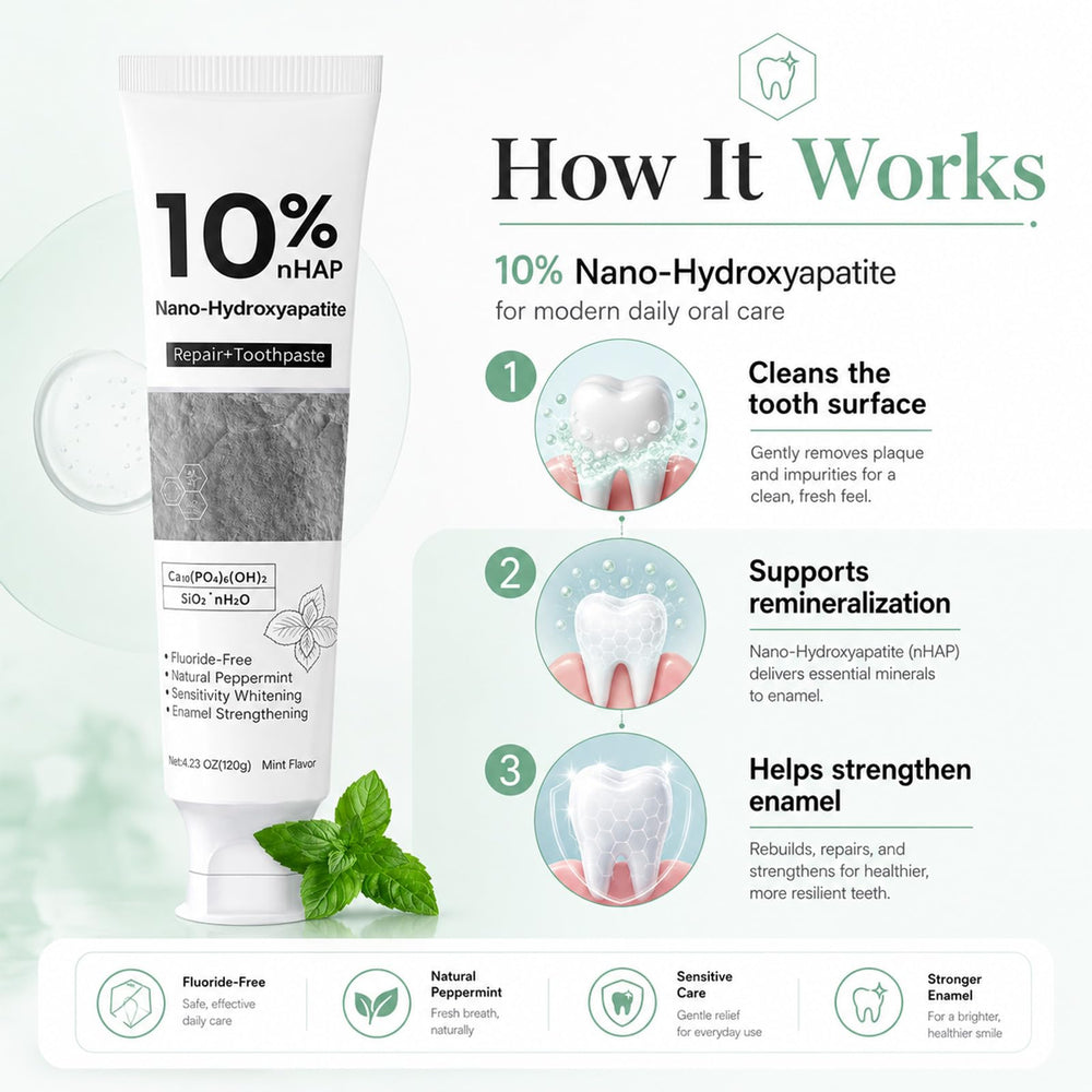 Generic nano-hydroxyapatite ambiente de baño que transmite rutina diaria saludable