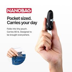 Nanobag detalle de asas triple capa para transporte cómodo y equilibrado