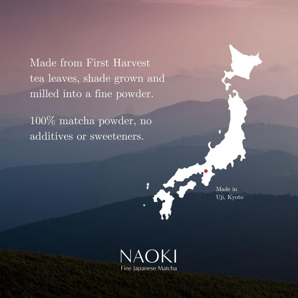 Naoki Matcha preparado en una taza usucha, sabor auténtico japonés