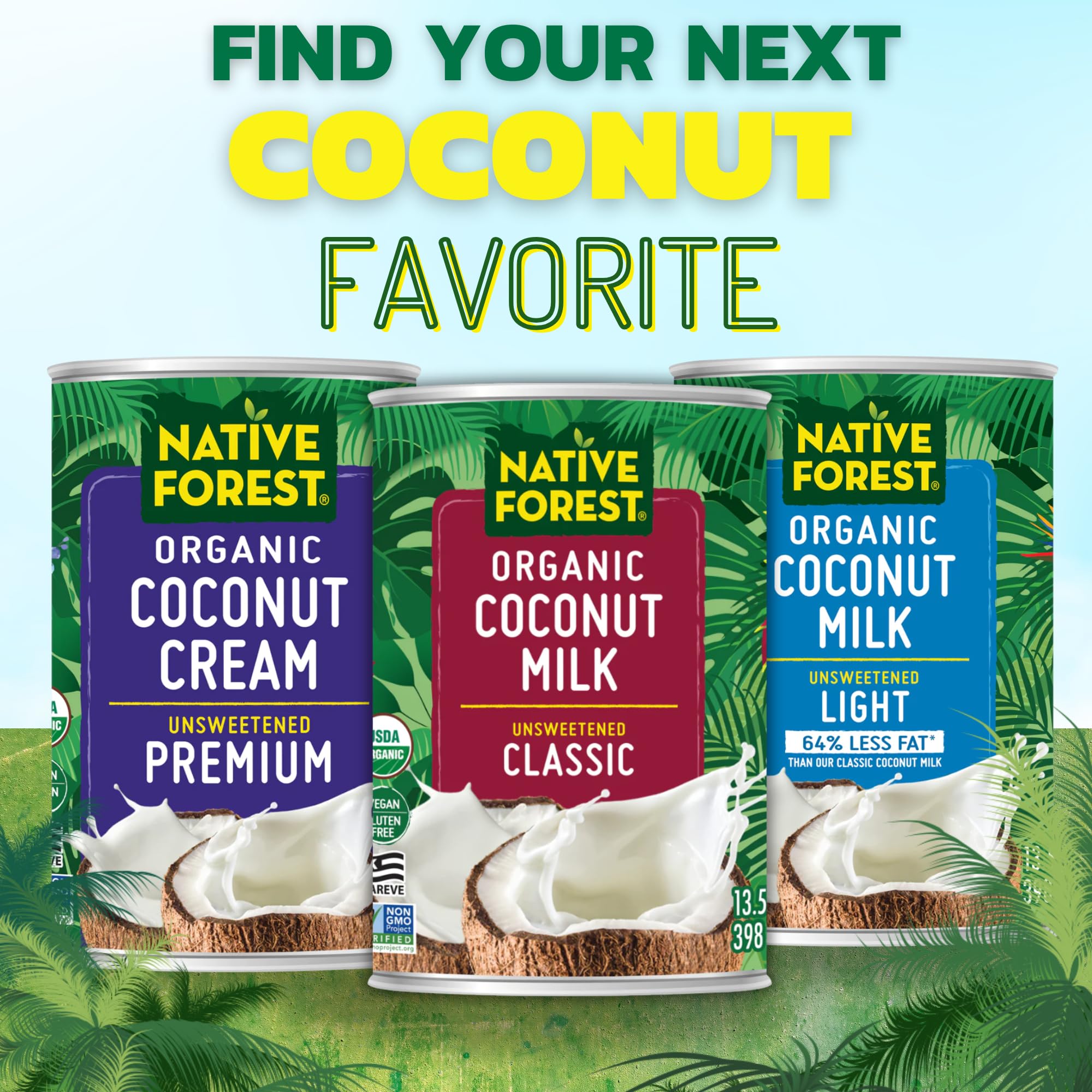 Native Forest leche de coco vertida en curry, aporta cremosidad y sabor