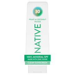 Native envase frontal 7 oz mostrando diseño y beneficio protección mineral