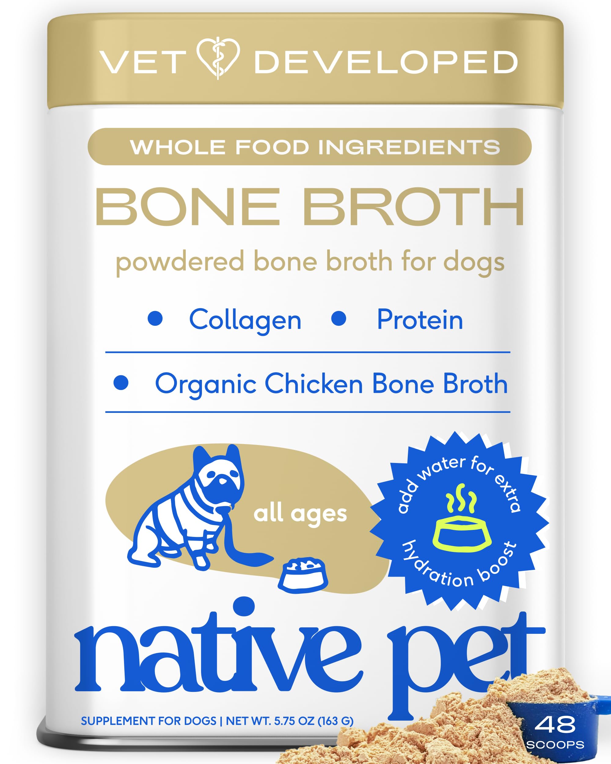 Native Pet frente del envase mostrando ingredientes orgánicos y claridad