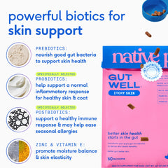 Native Pet primer plano de polvo cold-pressed que conserva probióticos