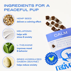 Native Pet bol con masticables listos, beneficio de aceptación por sabor pollo real