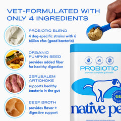 Native Pet polvo mezclado en pienso seco sin cambiar sabor