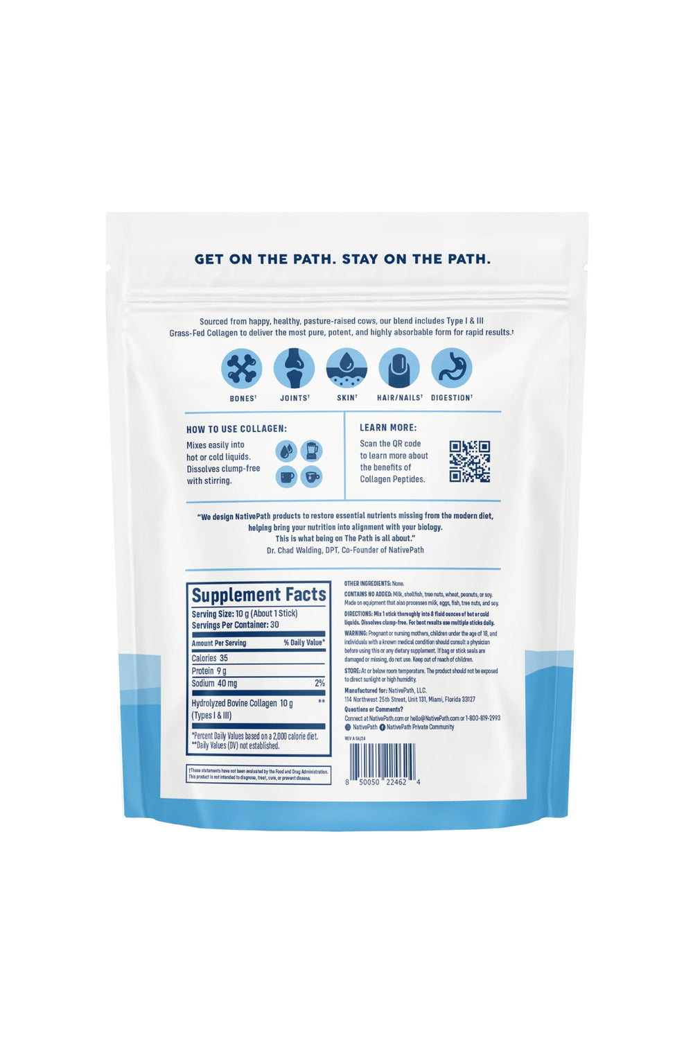 NativePath caja con 30 sobres, conveniencia diaria asegurada