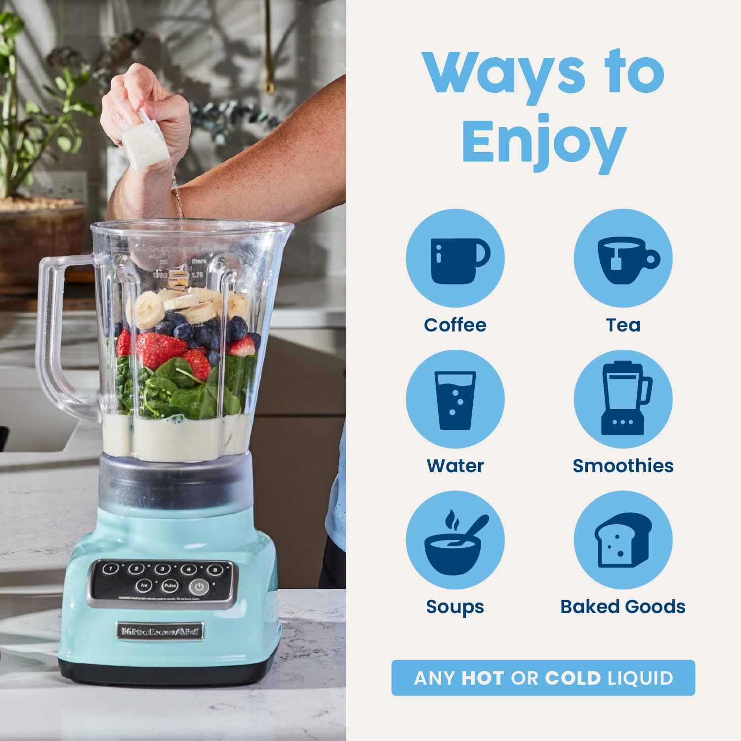 NativePath uso en desayuno junto a batido para integrar en rutina diaria