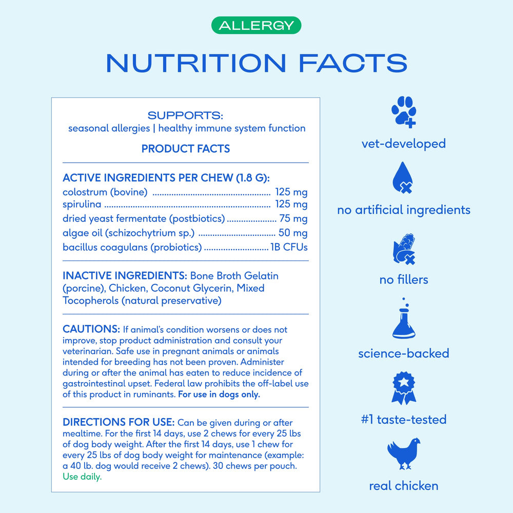Native Pet etiqueta nutricional legible que facilita dosificación segura