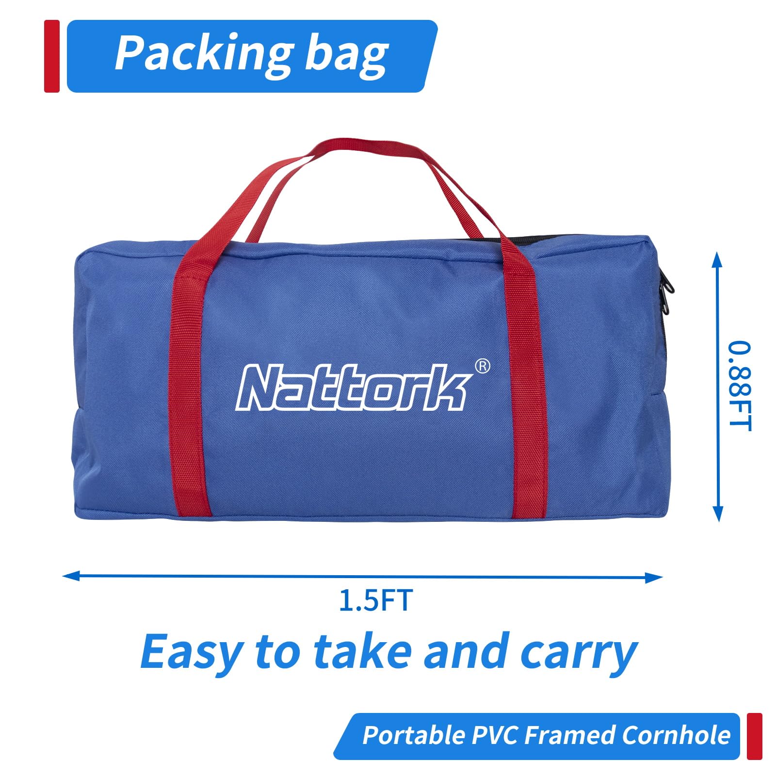 Nattork funda de transporte resistente protegiendo el set para facilitar viajes