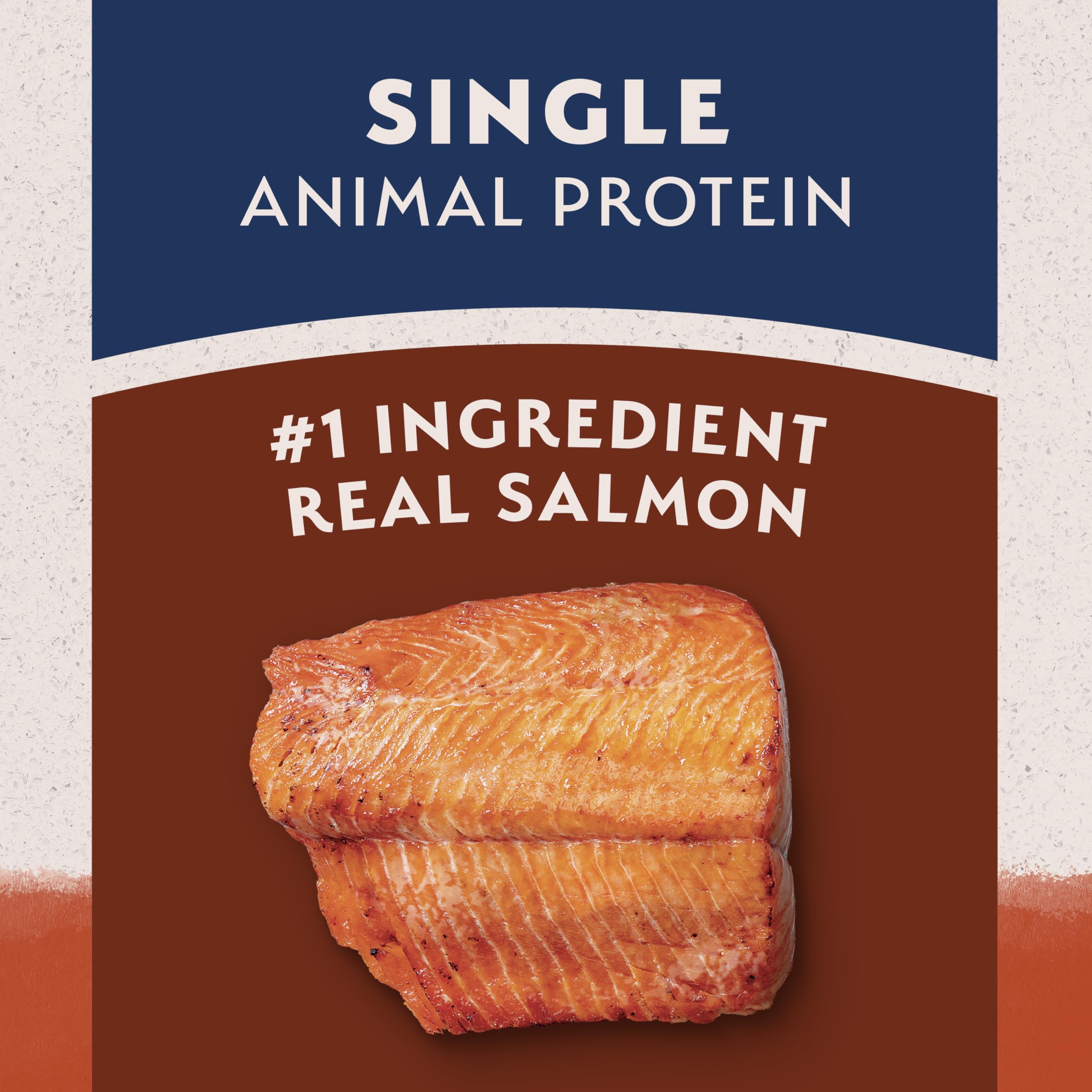 Natural Balance salmón fresco como ingrediente principal que aporta proteínas saludables