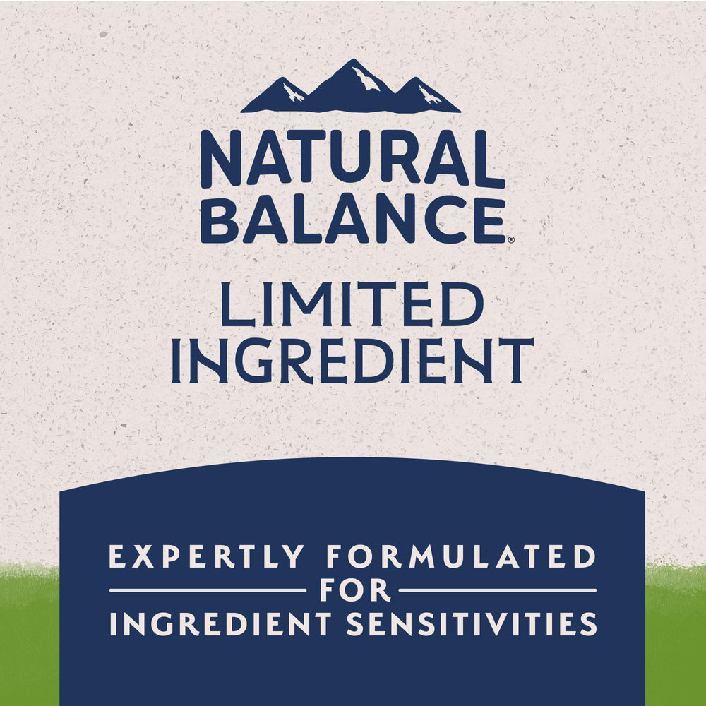Natural Balance etiqueta nutricional visible que informa nutrientes y balance completo