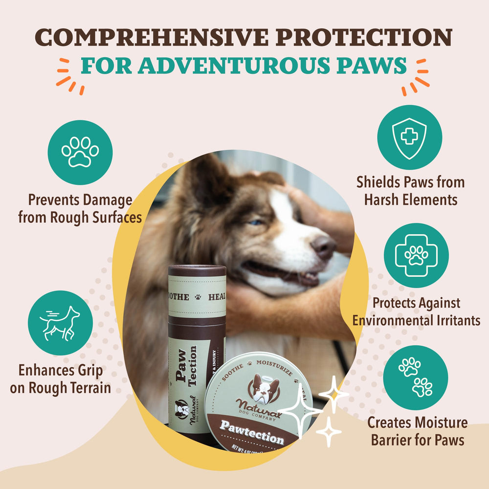 Natural Dog Company etiqueta con ingredientes y recomendaciones de uso claras