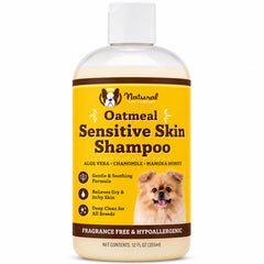 Natural Dog Company envase frontal mostrando la botella y beneficios