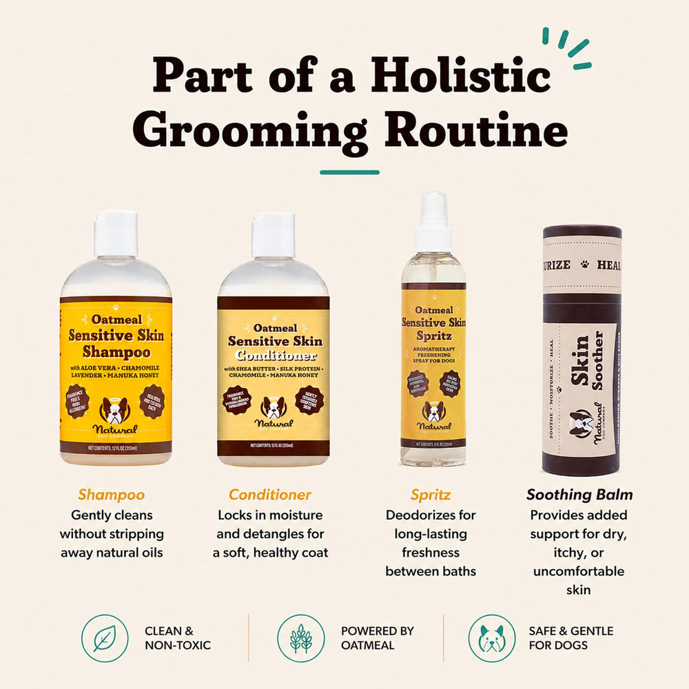 Natural Dog Company ingredientes naturales dispuestos para claridad