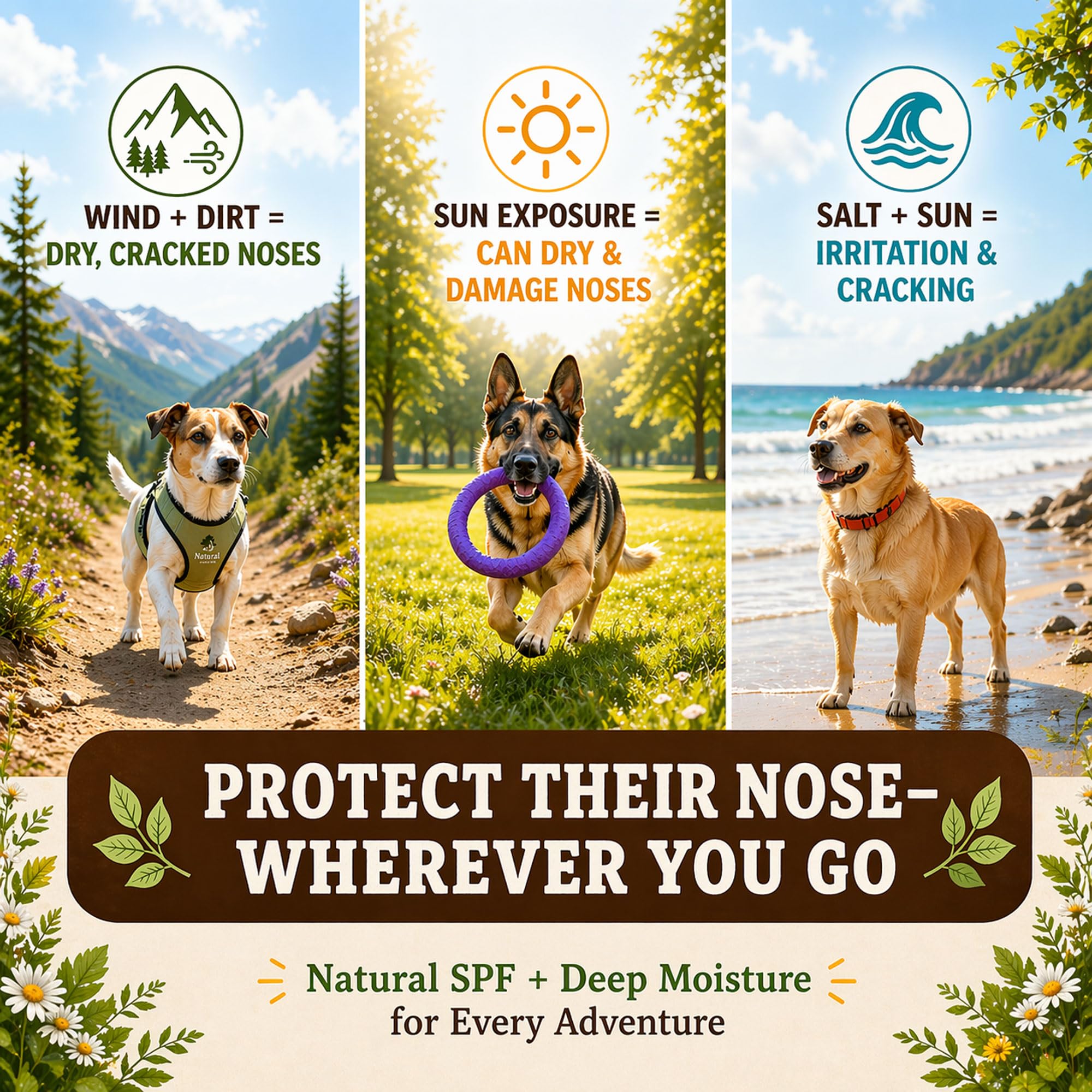 Natural Dog Company tamaño de 1 oz comparado con moneda portable y práctico