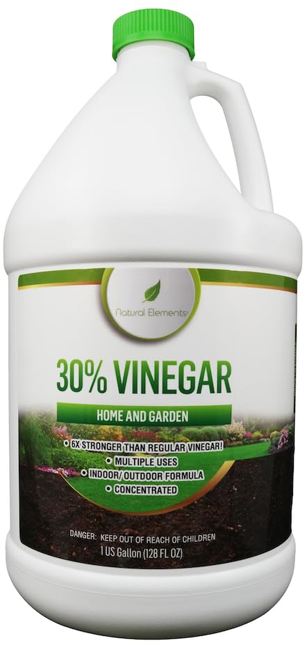 Natural Elements envase frontal de vinagre 30% mostrando volumen y etiqueta clara