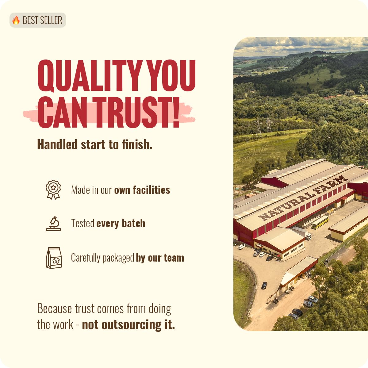 Natural Farm etiqueta con certificación USDA y transparencia en origen