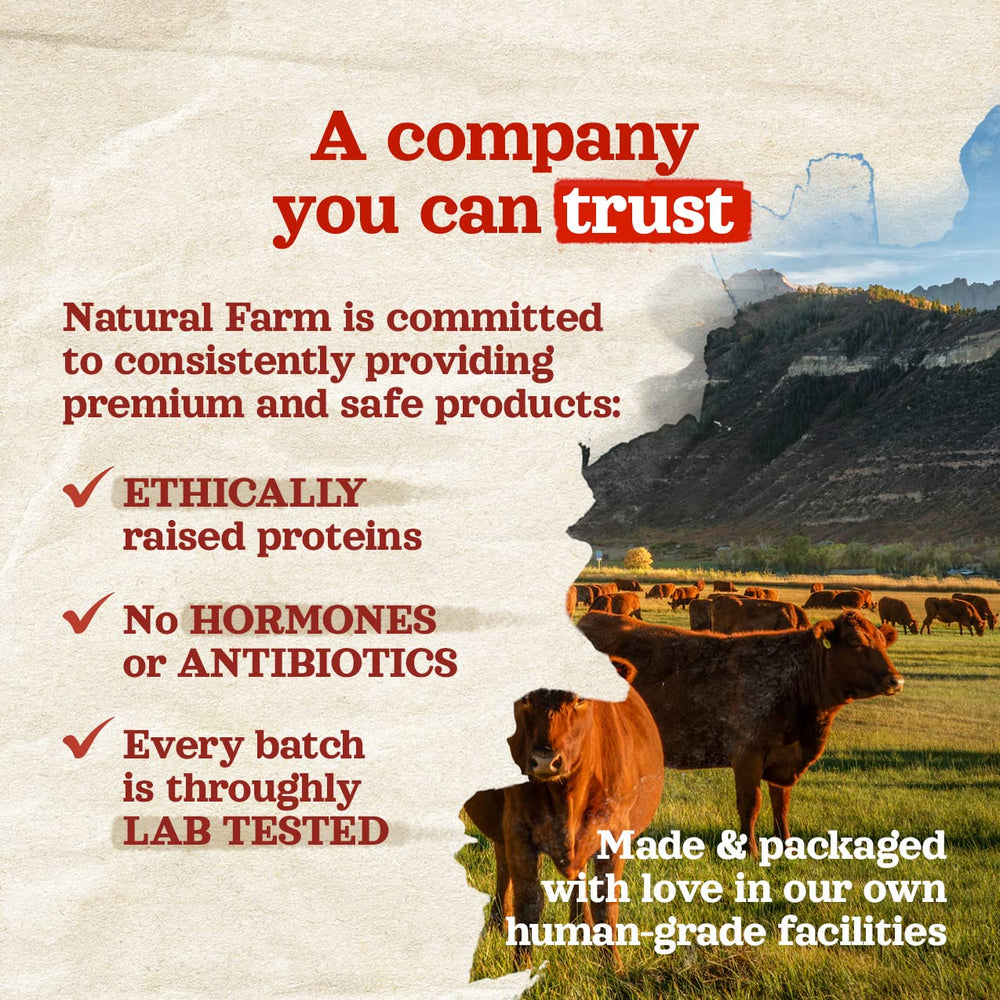 Natural Farm envase reciclable destacando compromiso ecológico y donaciones