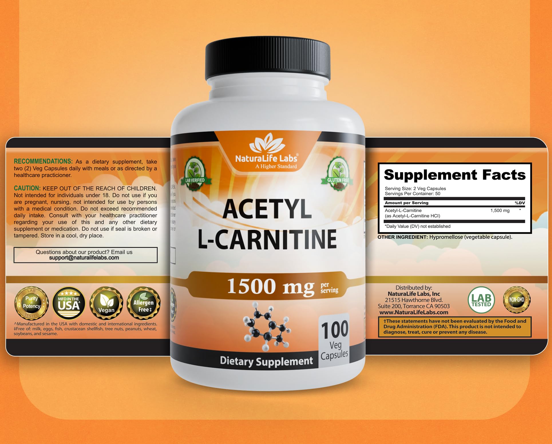 NaturaLife Labs cápsulas junto a equipo de entrenamiento estilo de vida activo