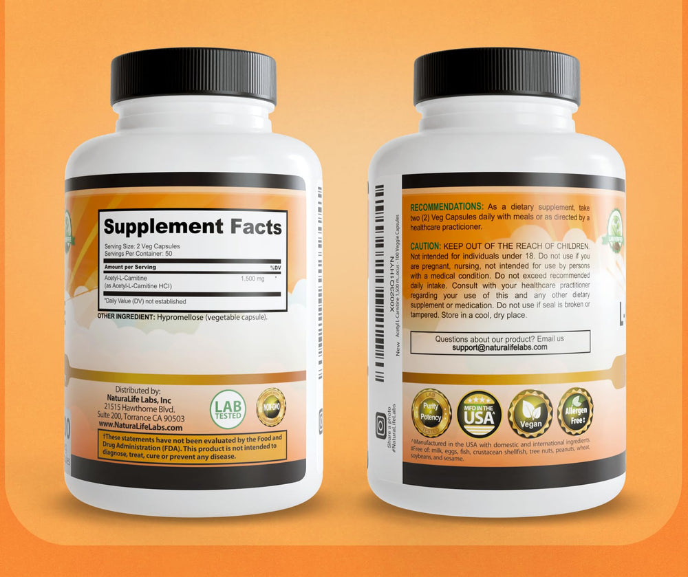 NaturaLife Labs etiqueta de ingredientes mostrando pruebas de terceros