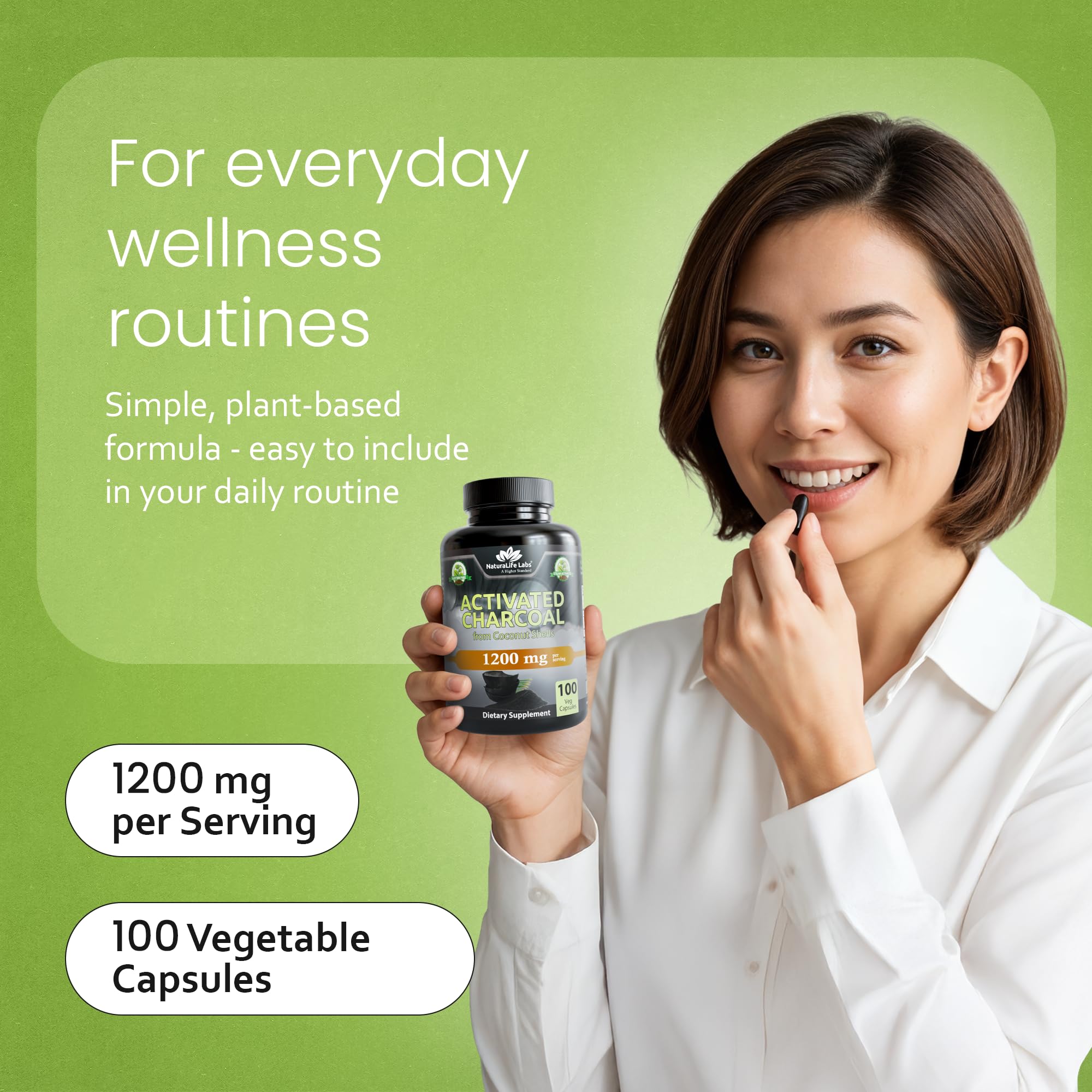 NaturaLife Labs etiqueta con ingredientes y certificaciones visibles
