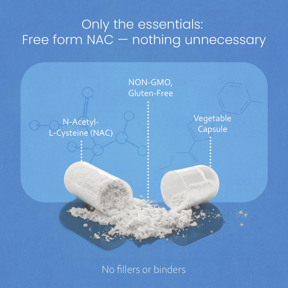 Naturalife Labs polvo de NAC al detalle para apreciar la pureza del contenido
