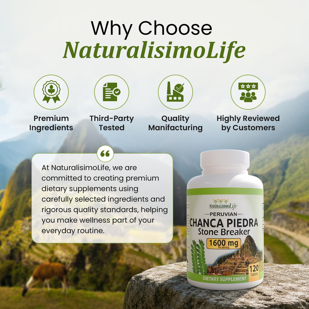 NaturalisimoLife etiqueta nutricional y certificaciones visibles en el envase